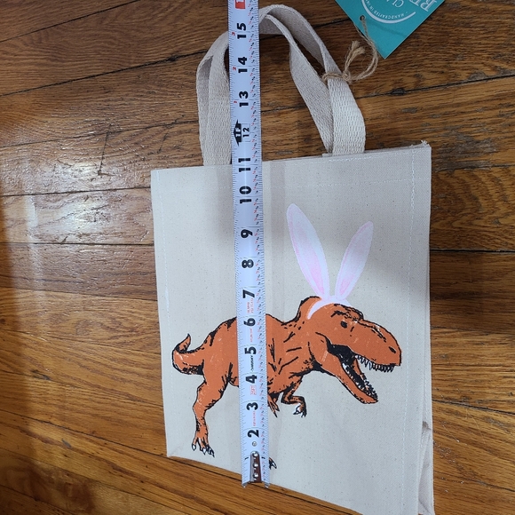 Dinosaur canvas tota bag T-Rex - Picture 7 of 10